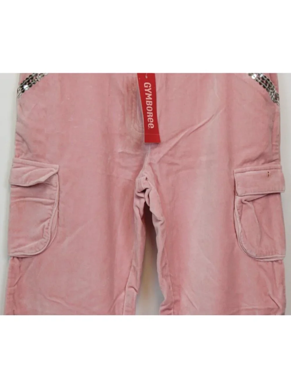 2006 Gymboree Princess Snow Drop Velour Cargo Pants sz 12 Snowflake Sparkle Jean